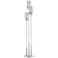 Possini Euro Glitz Crystal and Chrome 3-Tier Floor Lamp with USB Dimmer