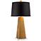 Possini Euro Gold Leaf Obelisk Table Lamp With Clear Square Acrylic Riser