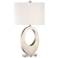 Possini Euro Gorden Oval Metal Table Lamp