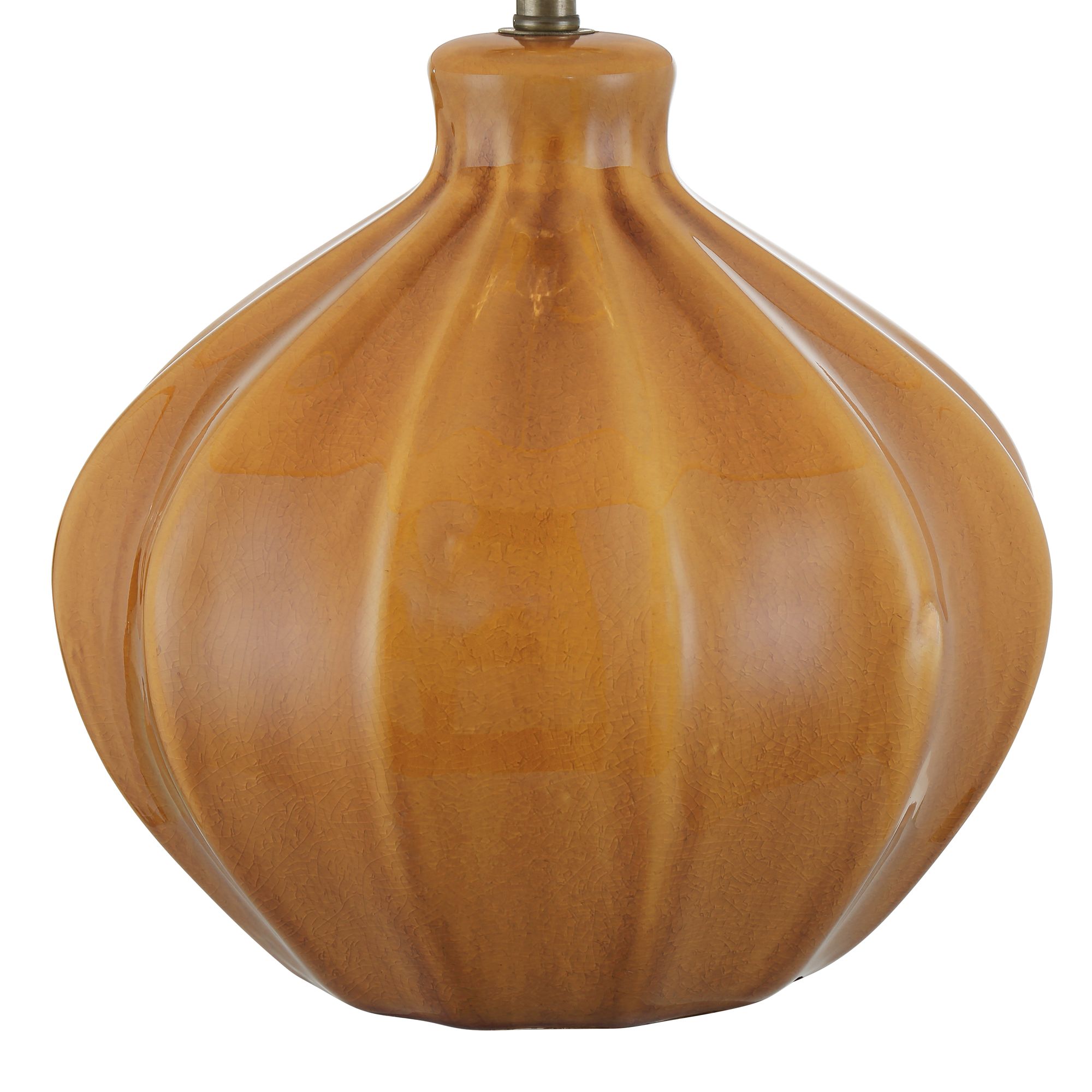 Image 6 Possini Euro Gordy 21" High Spice Brown Ceramic Table Lamp more views