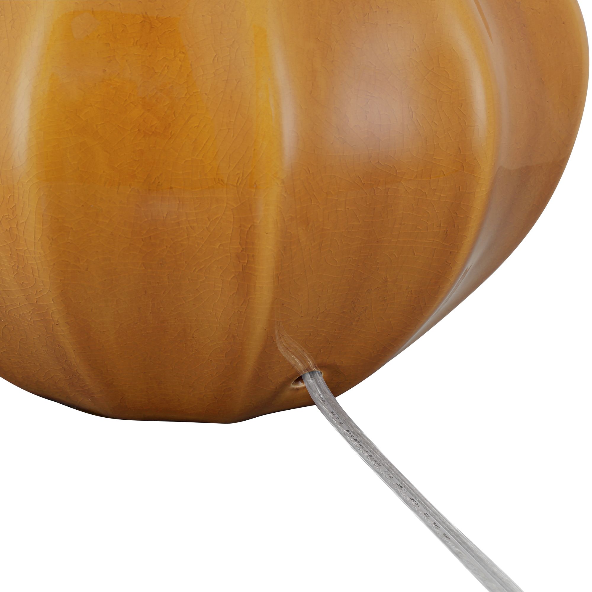 Image 7 Possini Euro Gordy 21" High Spice Brown Ceramic Table Lamp more views