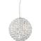 Possini Euro Gorgo 12" Wide Chrome and Crystal Modern Mini Pendant