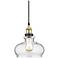 Possini Euro Gorton 9 1/2" Wide Black LED Mini Pendant