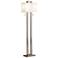 Possini Euro Gossard 62" Modern Brushed Nickel Floor Lamp