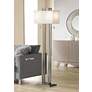 3_Possini Euro Gossard 62" Modern Brushed Nickel Floor Lamp