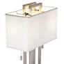 5_Possini Euro Gossard 62" Modern Brushed Nickel Floor Lamp more views