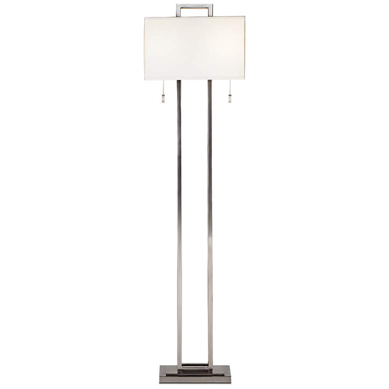 Image 6 Possini Euro Gossard 62" Modern Brushed Nickel Floor Lamp more views