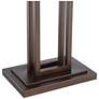 4_Possini Euro Gossard 62" Pull Chain Linen Shade Bronze Floor Lamp more views