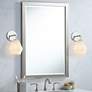 Thumbnail1 of Possini Euro Grace 10 3/4" High Chrome Wall Sconce Set of 2