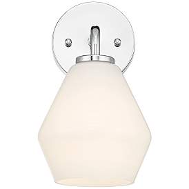 Image4 of Possini Euro Grace 10 3/4" High Chrome Wall Sconce Set of 2 more views