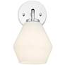 Thumbnail4 of Possini Euro Grace 10 3/4" High Chrome Wall Sconce Set of 2 more views
