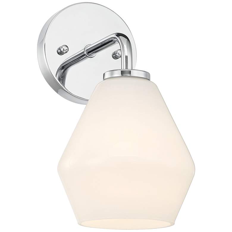 Image 3 Possini Euro Grace 10 3/4" High Chrome Wall Sconce