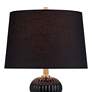 4_Possini Euro Grace 30" High Black Glass Table Lamp Set of 2 more views