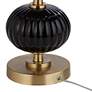 7_Possini Euro Grace 30" High Black Glass Table Lamp Set of 2 more views