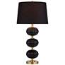 2_Possini Euro Grace 30" High Black Glass Table Lamp