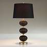 1_Possini Euro Grace 30" High Black Glass Table Lamp