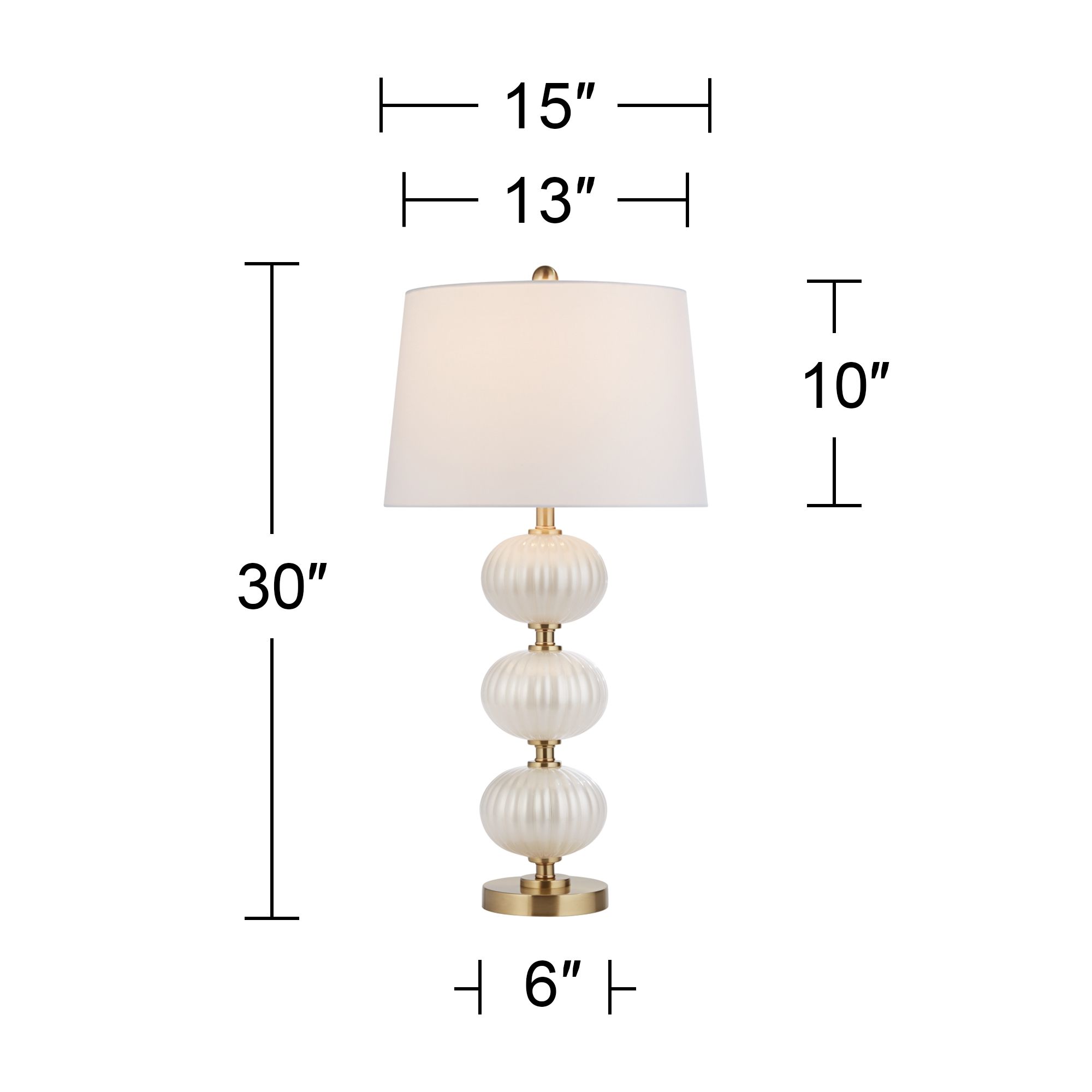 Watch A Video About the Possini Euro Grace Pearl White Glass Table Lamp