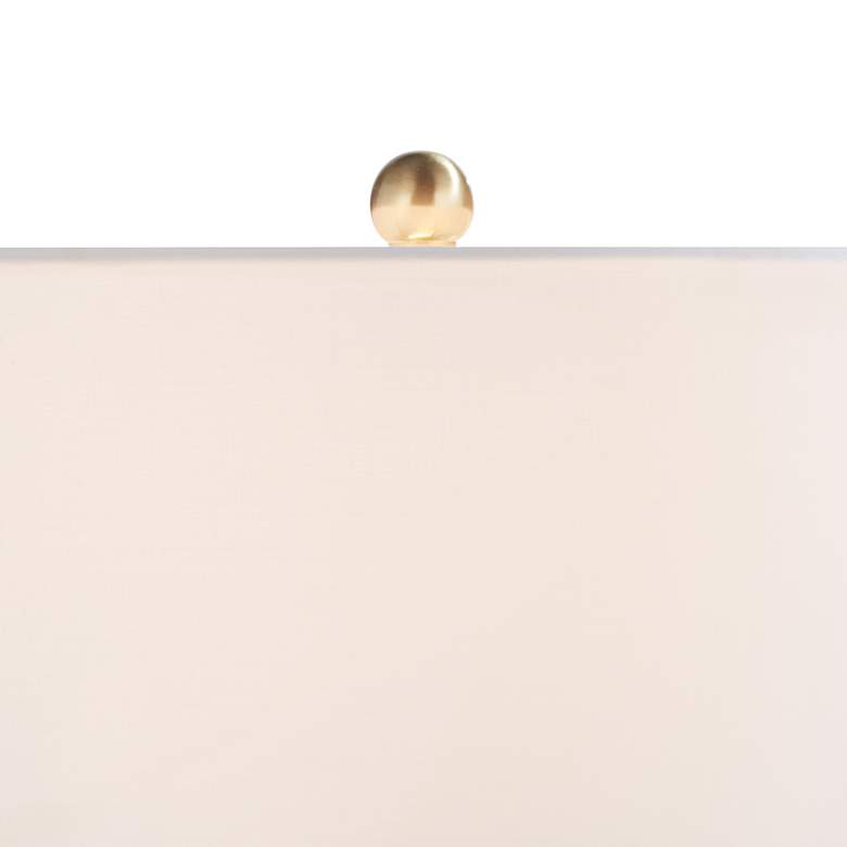 Image 3 Possini Euro Grace 30" High Pearl White Glass Table Lamp Set of 2 more views
