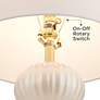 5_Possini Euro Grace 30" High Pearl White Glass Table Lamp Set of 2 more views