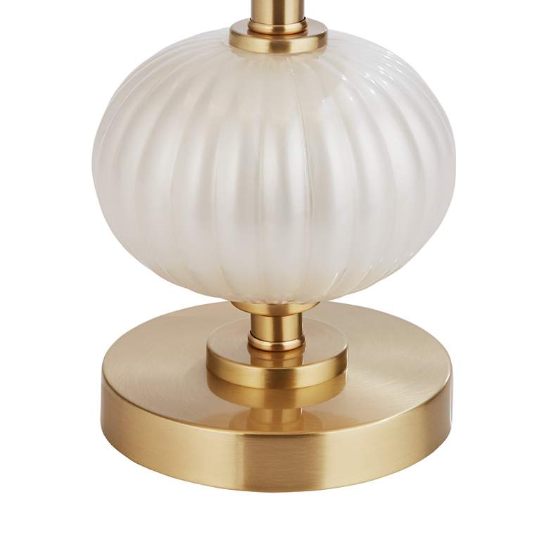 Image 6 Possini Euro Grace 30" High Pearl White Glass Table Lamp Set of 2 more views