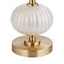 6_Possini Euro Grace 30" High Pearl White Glass Table Lamp Set of 2 more views