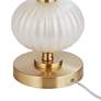 7_Possini Euro Grace 30" High Pearl White Glass Table Lamp Set of 2 more views