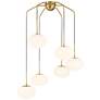 3_Possini Euro Graham 36" Wide Gold 6-Light Chandelier