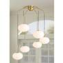2_Possini Euro Graham 36" Wide Gold 6-Light Chandelier