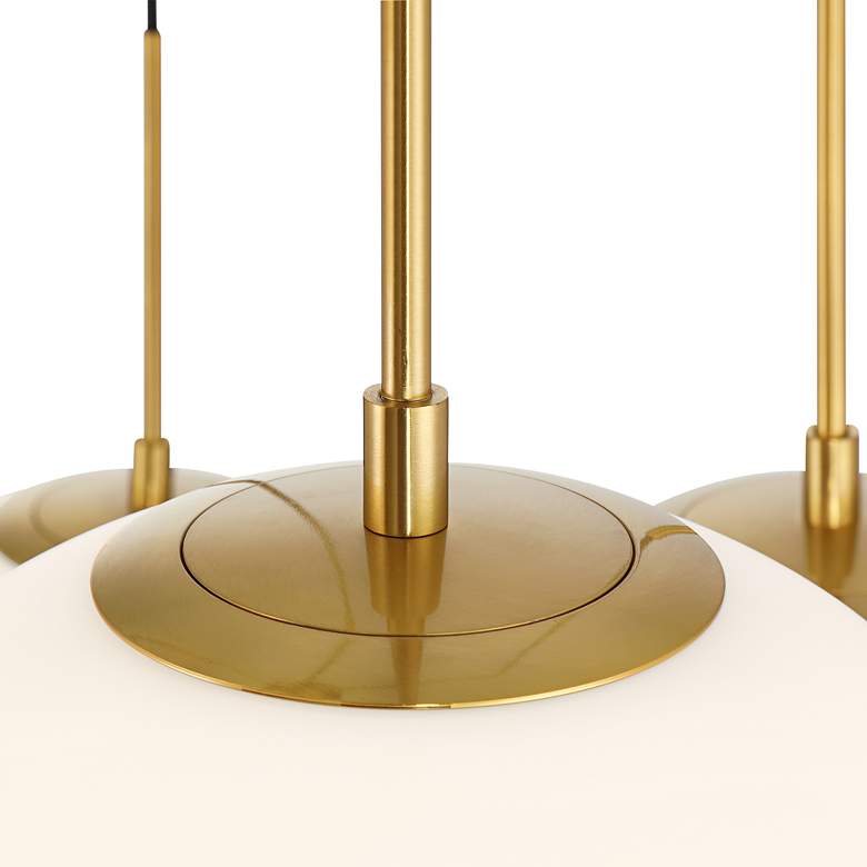 Image 4 Possini Euro Graham 36" Wide Gold 6-Light Chandelier more views