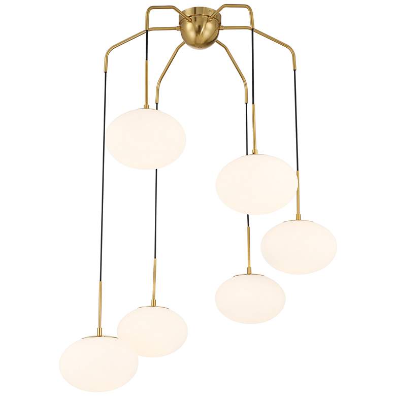 Image 6 Possini Euro Graham 36" Wide Gold 6-Light Chandelier more views