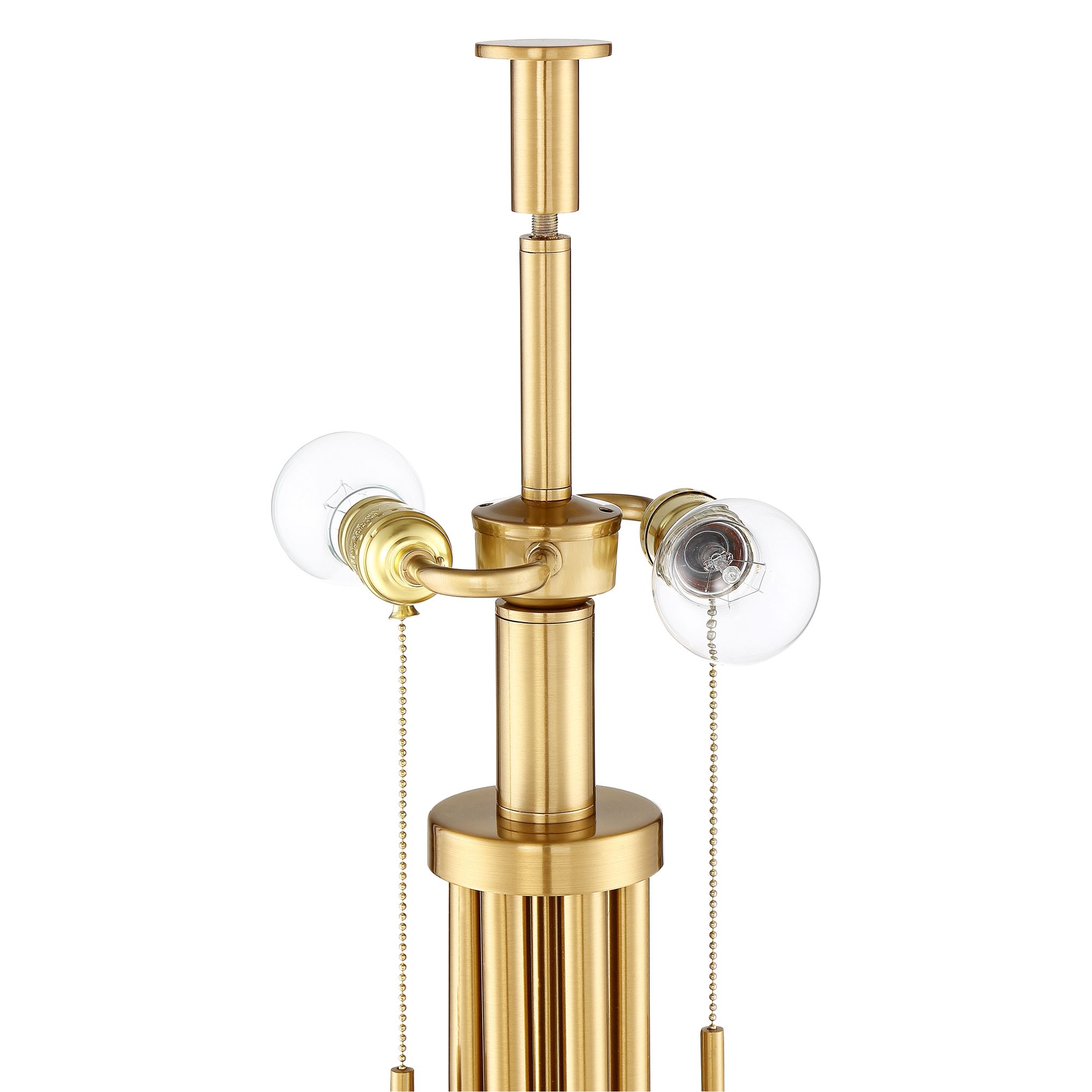 Image 6 Possini Euro Granview 32 1/2" Brass Column Modern Luxe Table Lamp more views