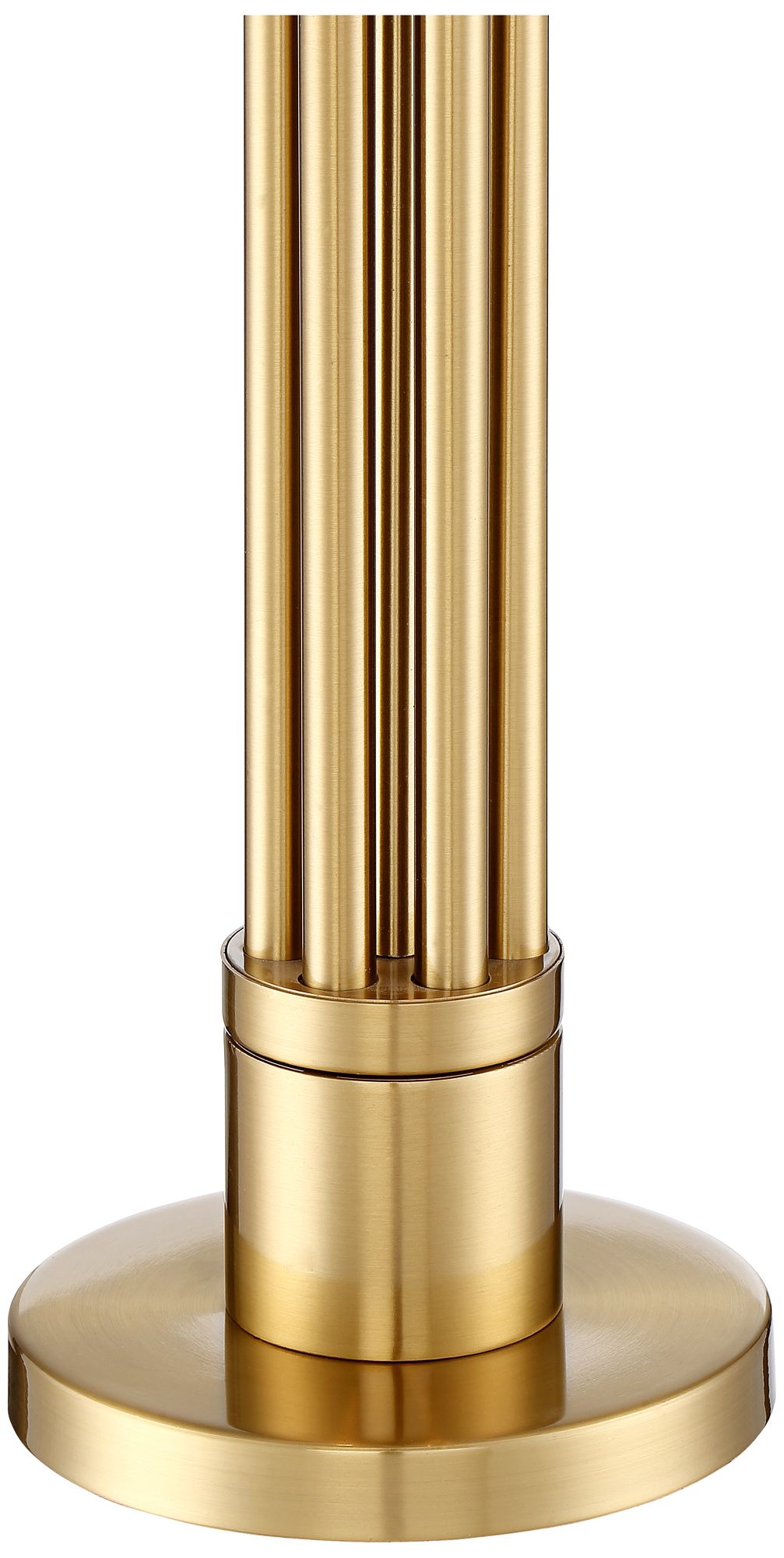 Watch A Video About the Possini Euro Granview Brass Column Modern Luxe Table Lamp