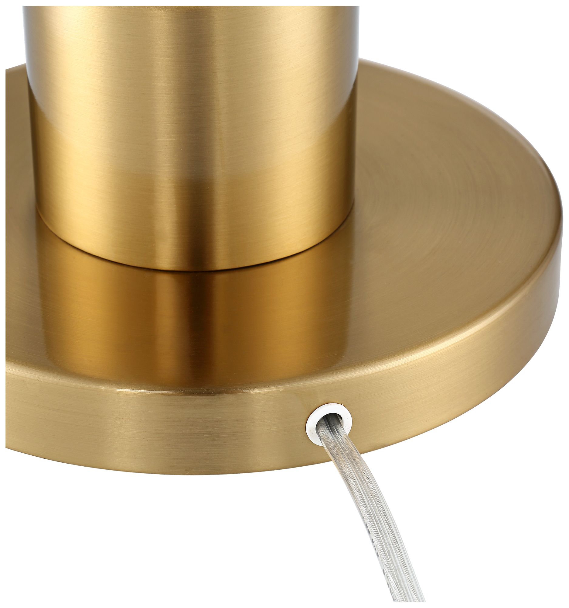 Watch A Video About the Possini Euro Granview Brass Column Modern Luxe Table Lamp