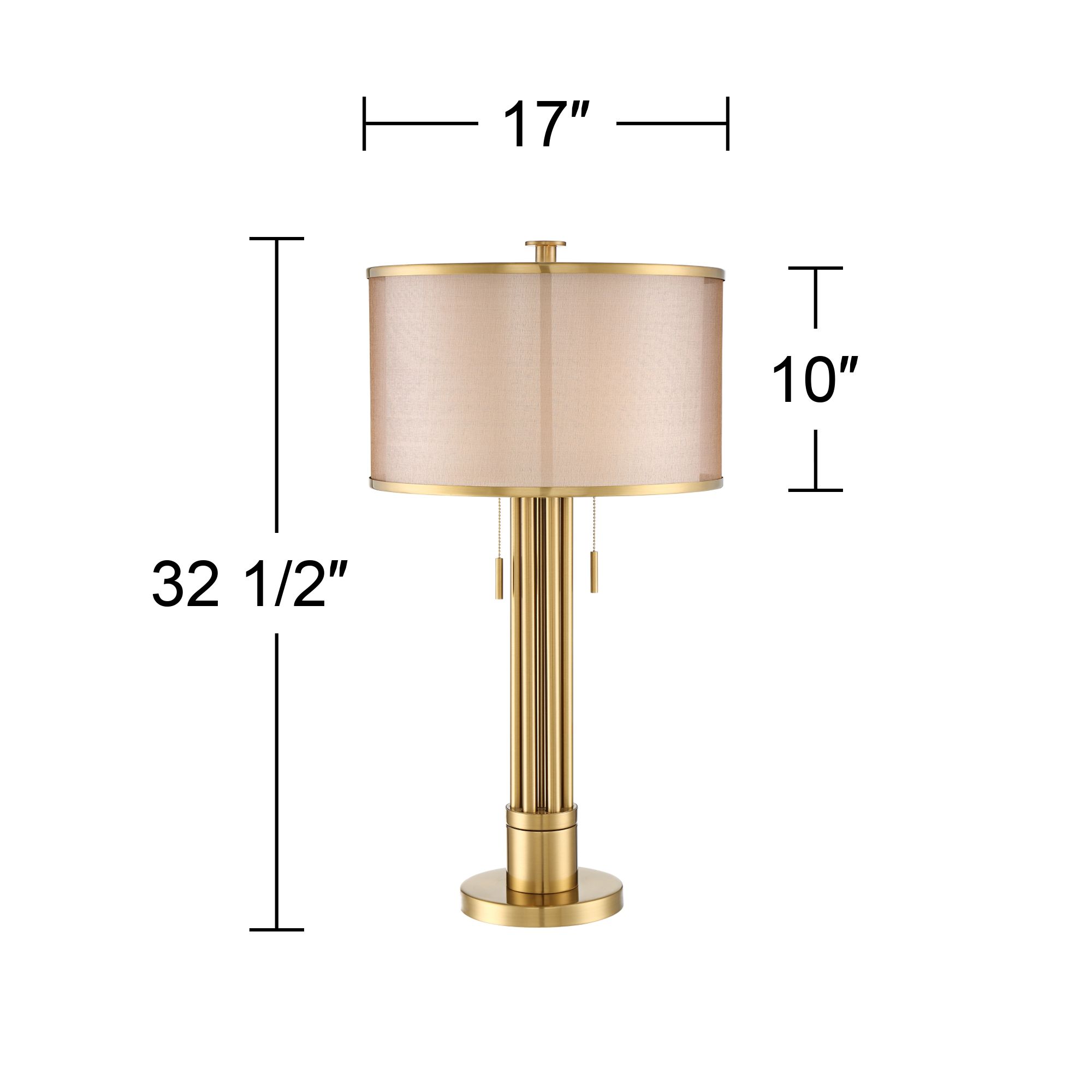 Watch A Video About the Possini Euro Granview Brass Column Modern Luxe Table Lamp