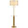 Possini Euro Granview 66" High Glass Table Floor Lamp with USB Ports