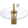 4_Possini Euro Granview 66" High Glass Table Floor Lamp with USB Ports more views