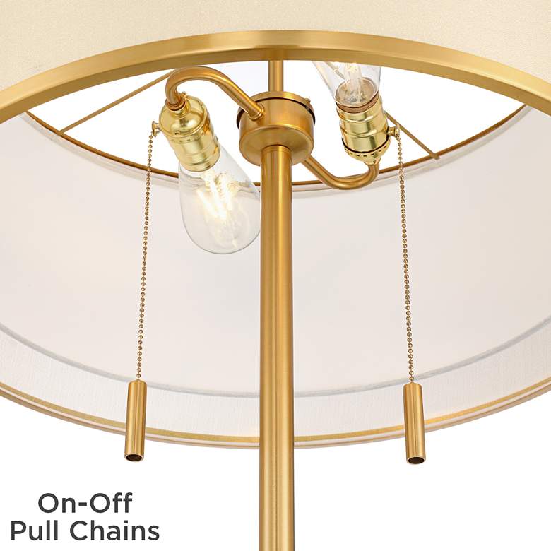 Image 5 Possini Euro Granview 66" High Glass Table Floor Lamp with USB Ports more views