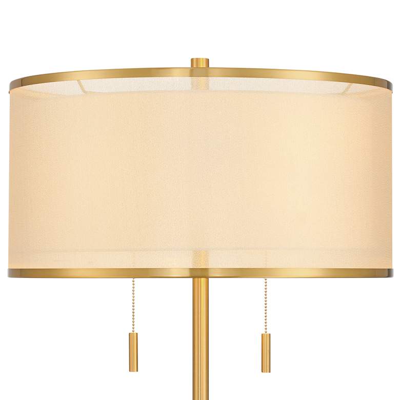 Image 6 Possini Euro Granview 66" High Glass Table Floor Lamp with USB Ports more views