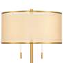 6_Possini Euro Granview 66" High Glass Table Floor Lamp with USB Ports more views