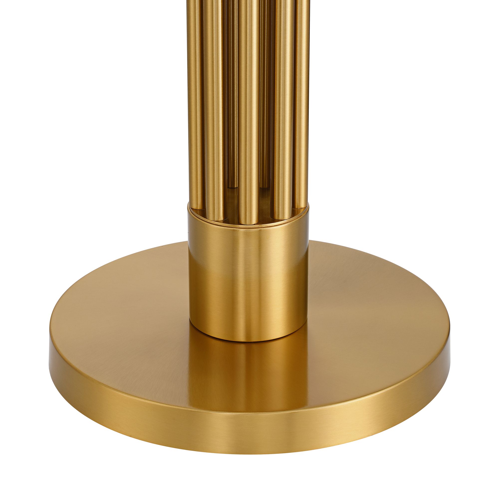 Possini Euro Granview 66" High Glass Table Floor Lamp with USB Ports