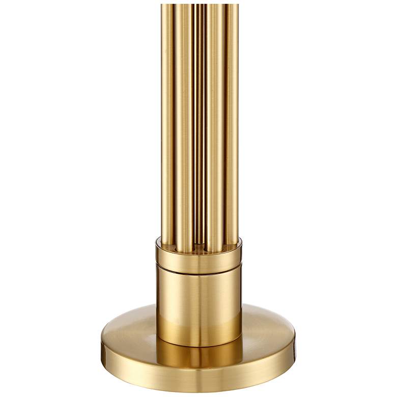 Possini Euro Granview Brass Column Modern Luxe Table Lamp more views
