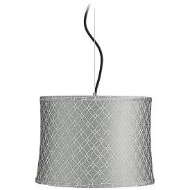 Image1 of Possini Euro Gray An-Qing Shade 14" Wide Pendant Light