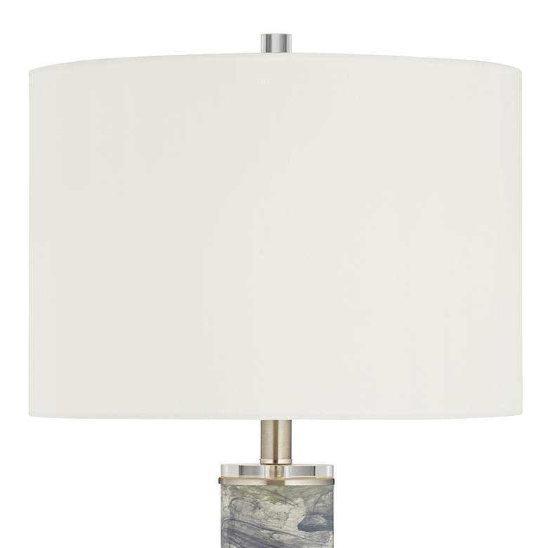Image 4 Possini Euro Gray Brushstrokes 33 1/2" Modern Ceramic Table Lamp more views