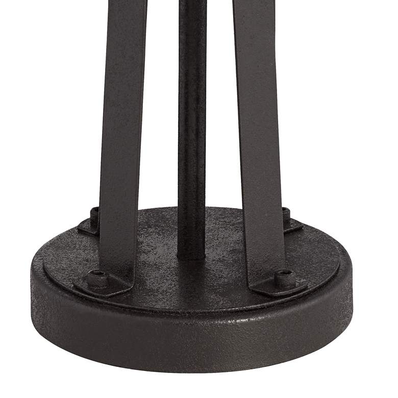 Image 3 Possini Euro Gray Faux Silk and Dark Bronze USB Table Lamps Set of 2 more views