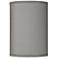 Possini Euro Gray Faux Silk Cylinder Lamp Shade 8x8x11 (Spider)