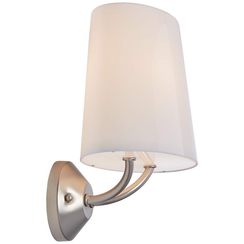 Image 7 Possini Euro Grenfell 11 3/4" High Brushed Nickel Wall Sconce Set of 2 more views