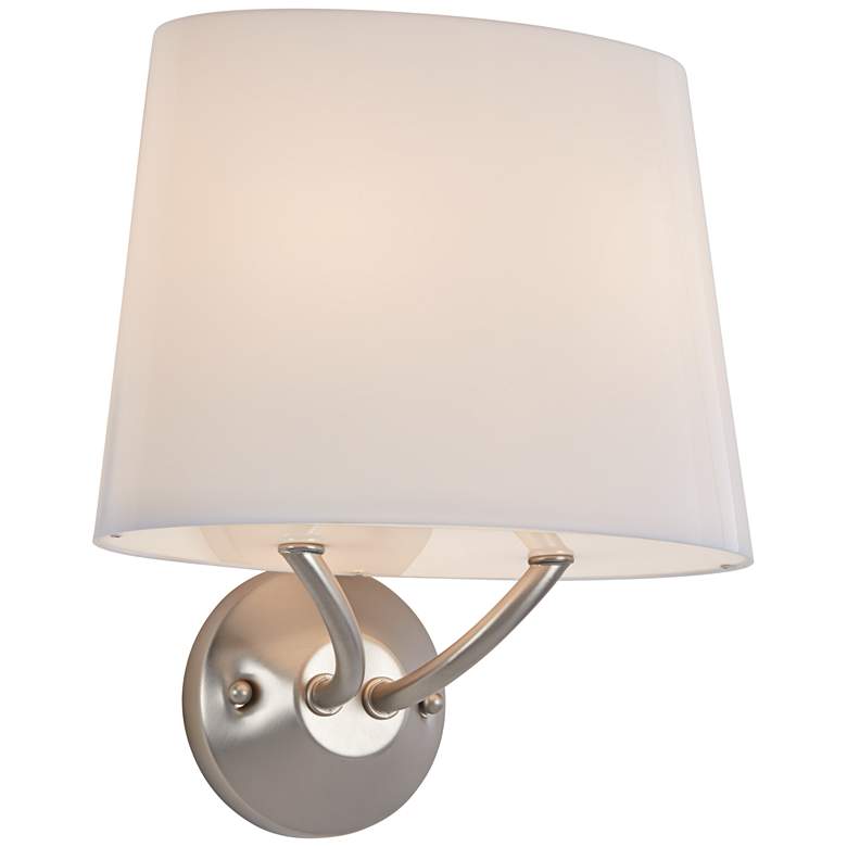 Image 2 Possini Euro Grenfell 11 3/4" High Brushed Nickel Wall Sconce
