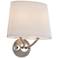 Possini Euro Grenfell 11 3/4" High Brushed Nickel Wall Sconce