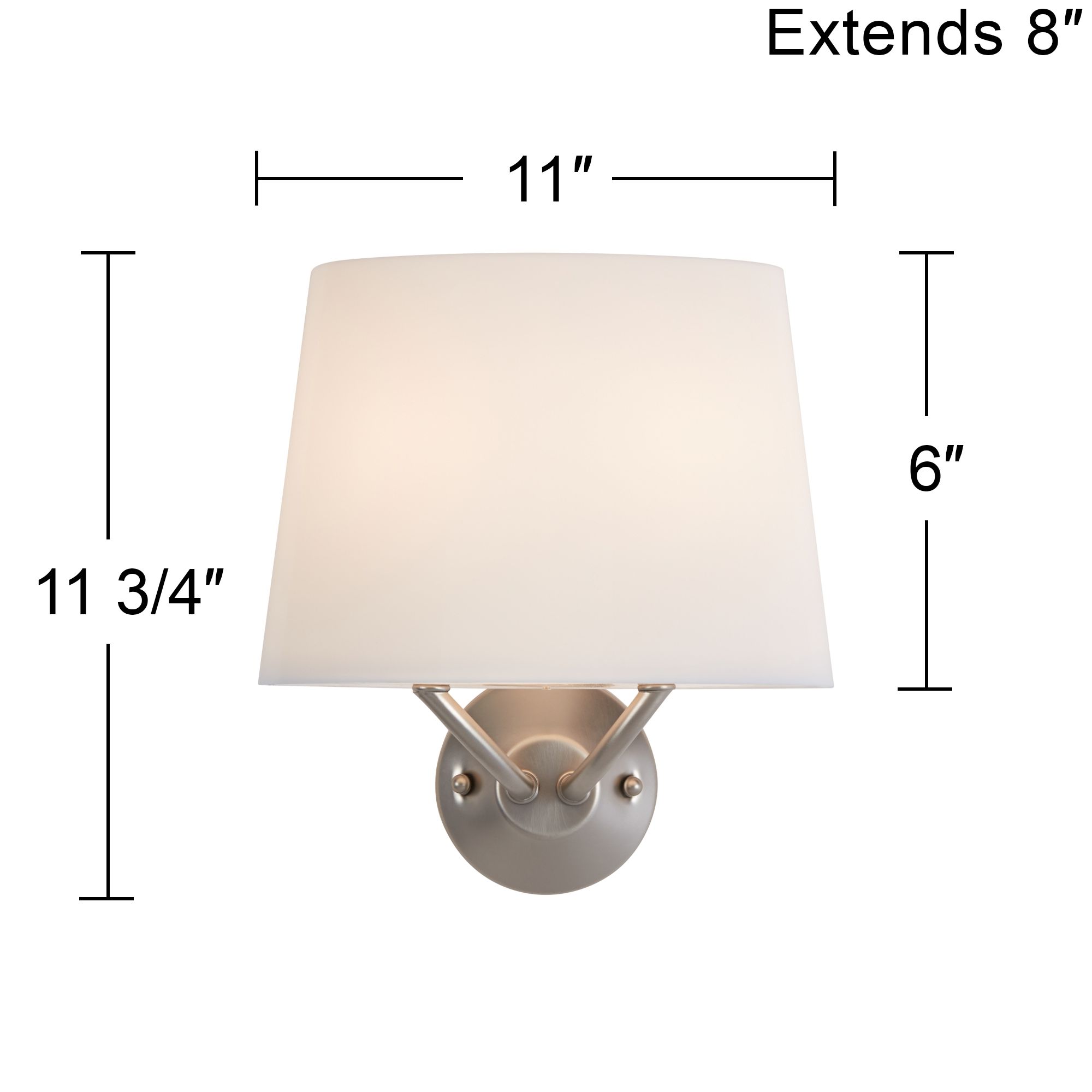 Possini Euro Grenfell 11 3/4" High Brushed Nickel Wall Sconce