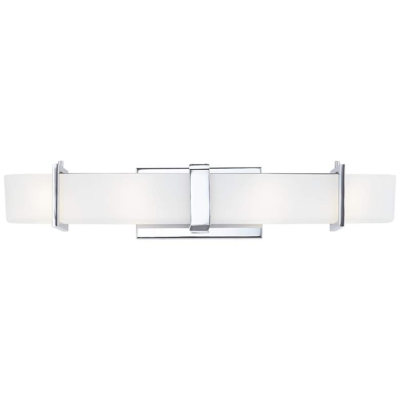 Image 1 Possini Euro Gridley 24 inch Wide Chrome Bathroom Light